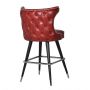 Moulin Rouge Red Leather Buttoned Bar Chair